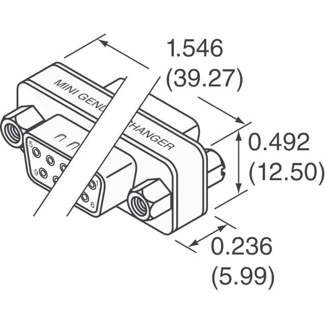 GCHDLP26F26F NorComp Inc.  D-Sub D-Shaped Connector Adapters
